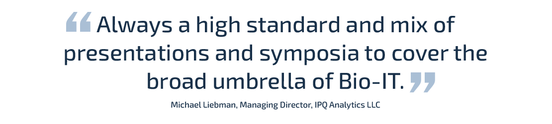 Bio-IT World Conference and Expo Testimonial